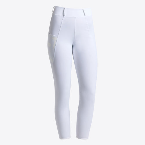 Cavalleria Toscana Damen Jumping Leggings Full Grip – Weiß