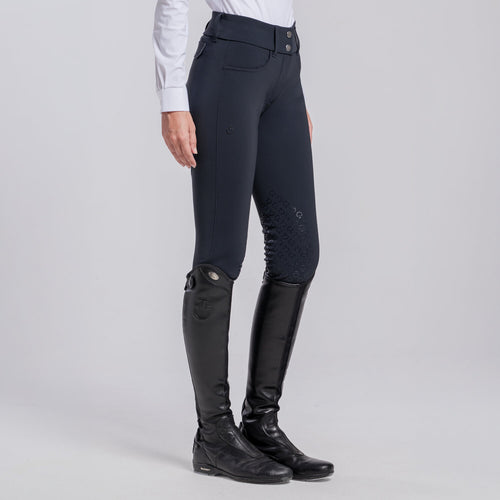Cavalleria Toscana Damen Reithose mit Gesäßtaschen – Navy