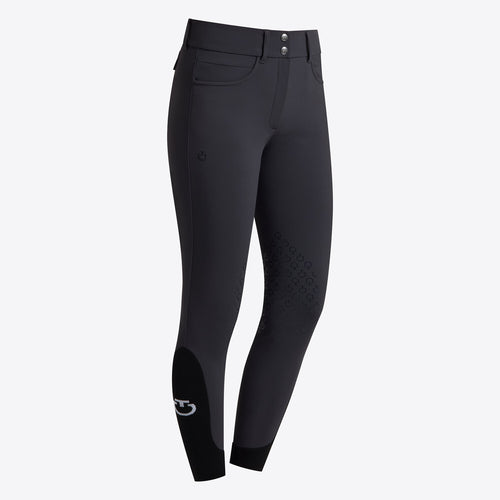 Cavalleria Toscana Damen Reithose mit Gesäßtaschen – Anthrazit