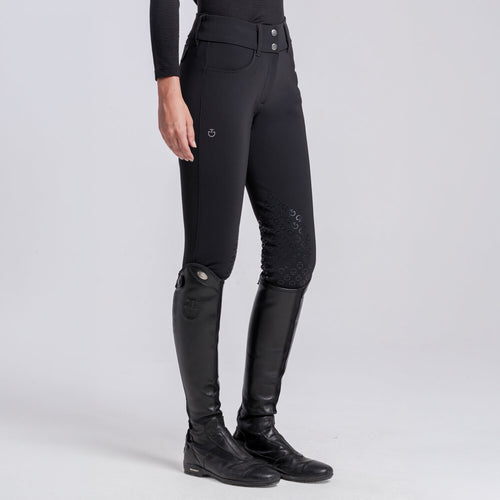 Cavalleria Toscana Damen Reithose mit Gesäßtaschen – Schwarz