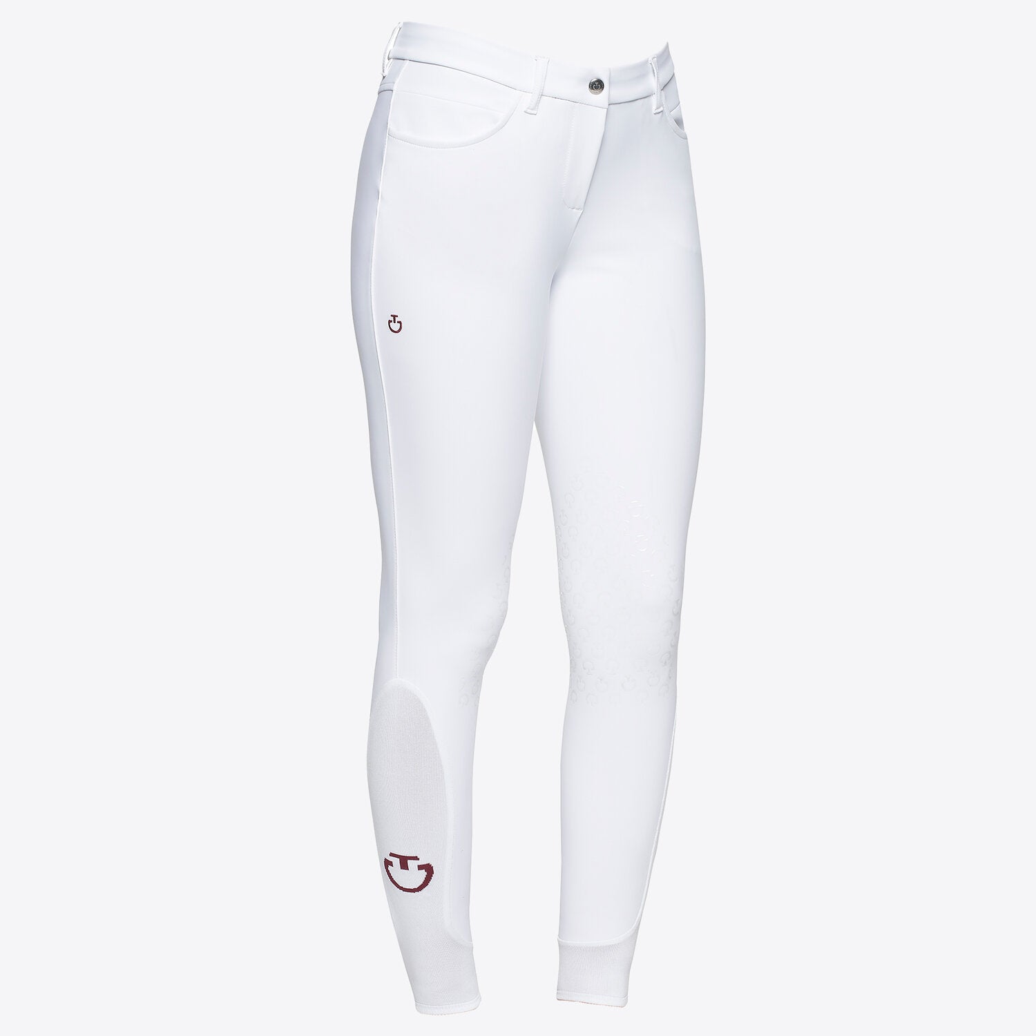 Cavalleria Toscana Damen Reithose Knie Grip – Weiß
