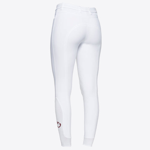 Cavalleria Toscana Damen Reithose Knie Grip – Weiß
