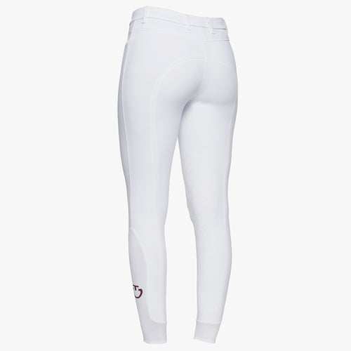 Cavalleria Toscana Damen Reithose Knie Grip – Weiß