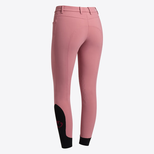 Cavalleria Toscana Damen Reithose Knie Grip Dusty Rose Rückansicht