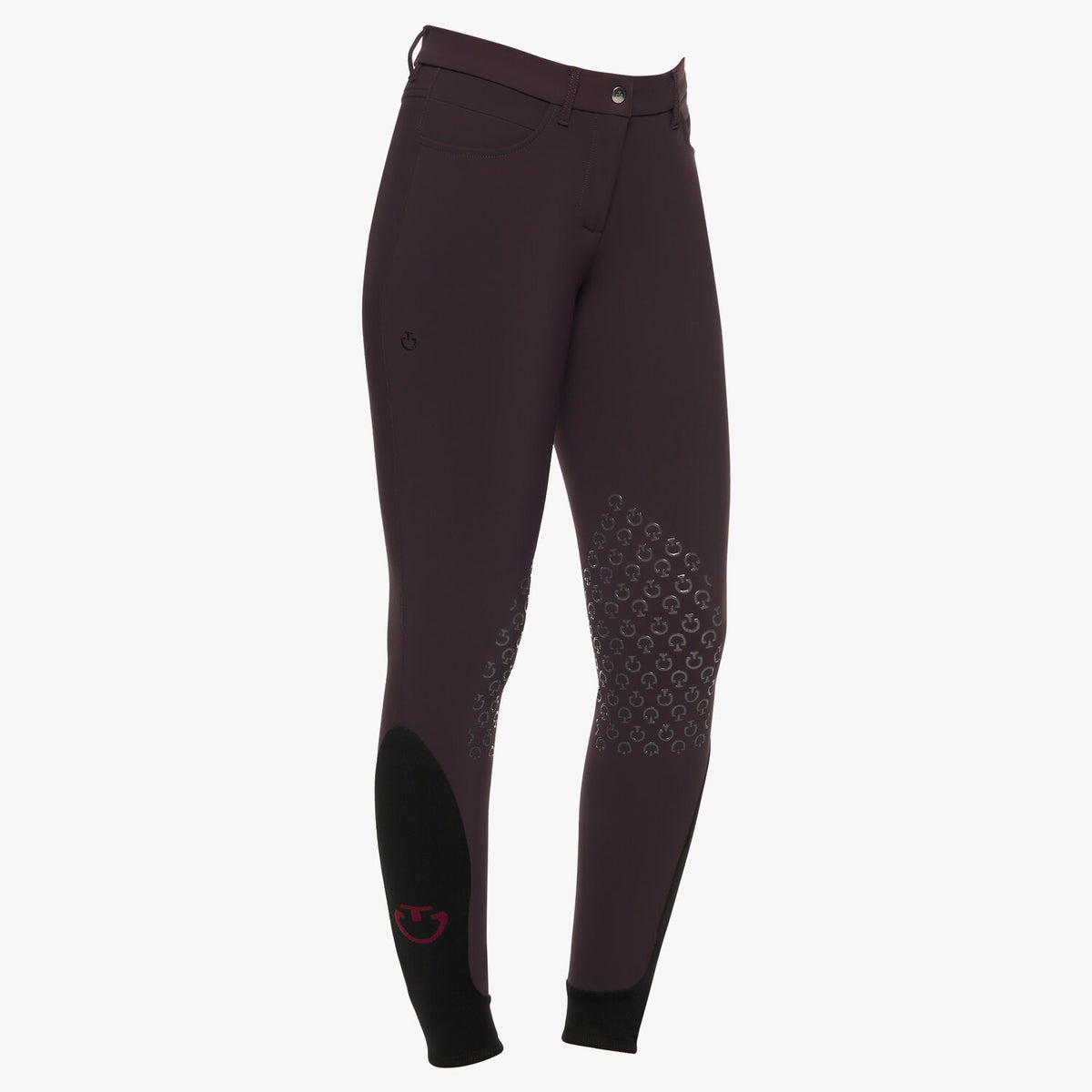 Cavalleria Toscana Damen Reithose Knie Grip Dark Purple