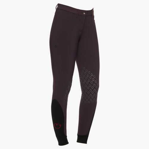 Cavalleria Toscana Damen Reithose Knie Grip Dark Purple