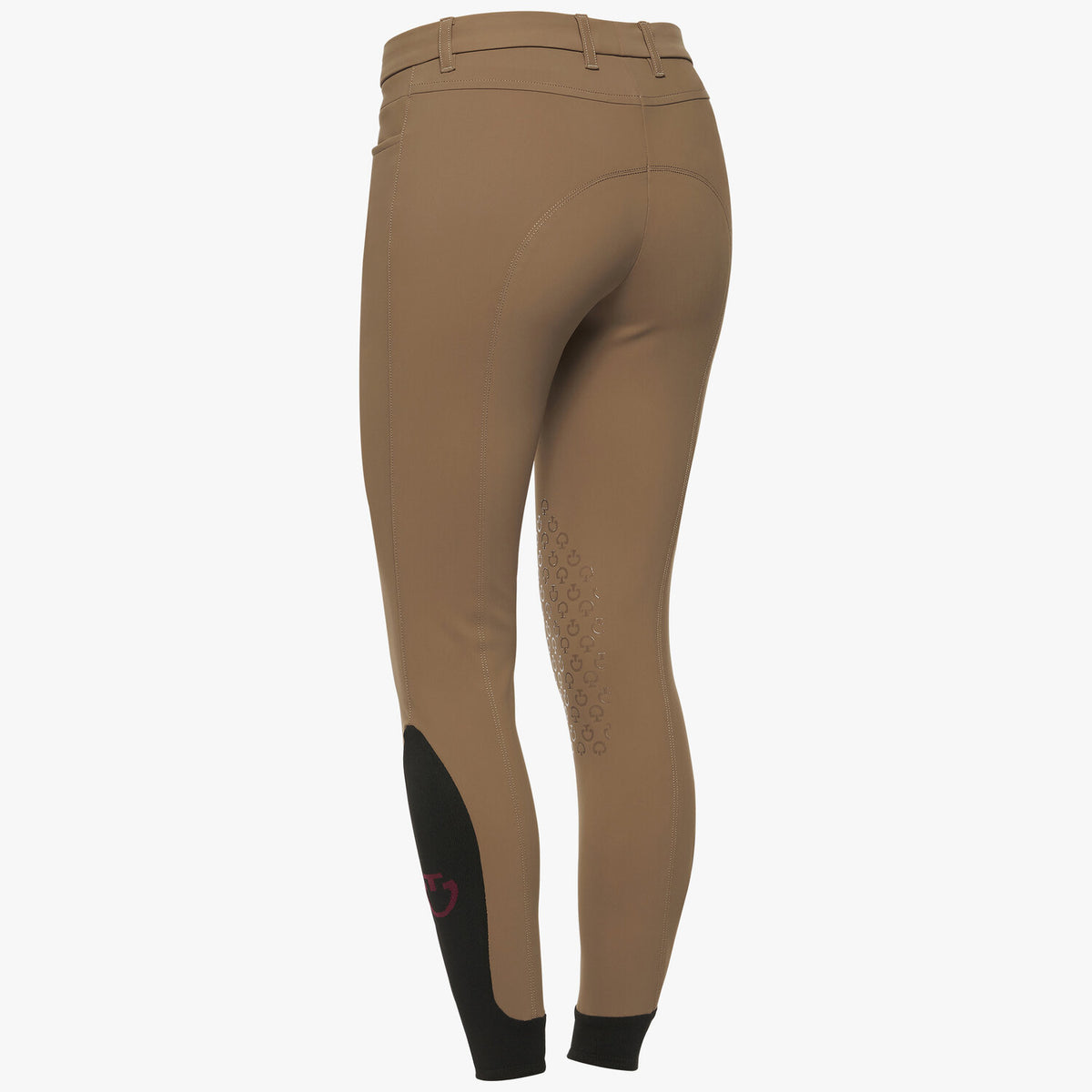 Cavalleria Toscana Damen Reithose Knie Grip Cacao Detail