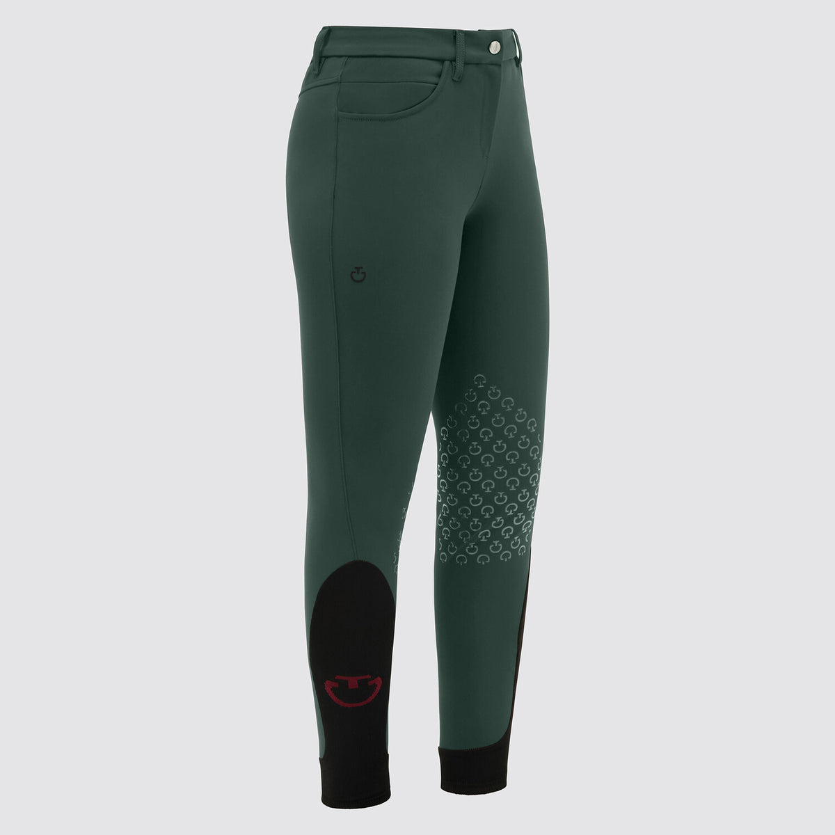 Cavalleria Toscana Damen Reithose Knie Grip Jungle Green