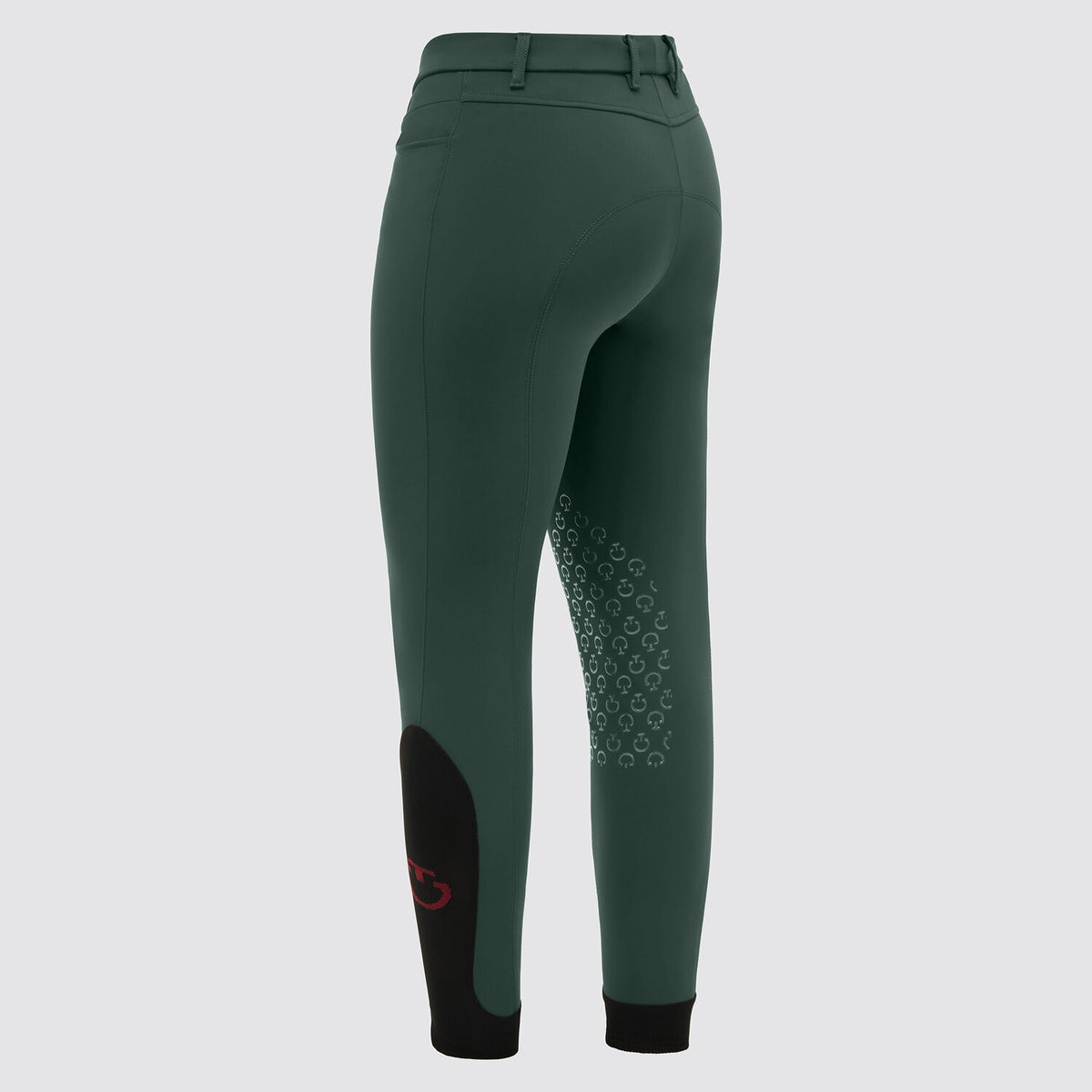 Cavalleria Toscana Damen Reithose Knie Grip Jungle Green Rückansicht