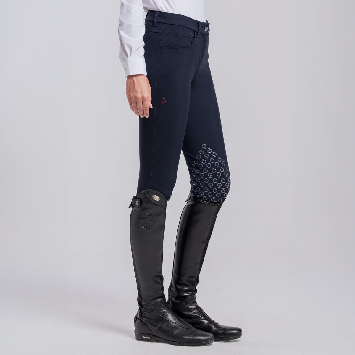 Cavalleria Toscana Damen Reithose Knie Grip Navy