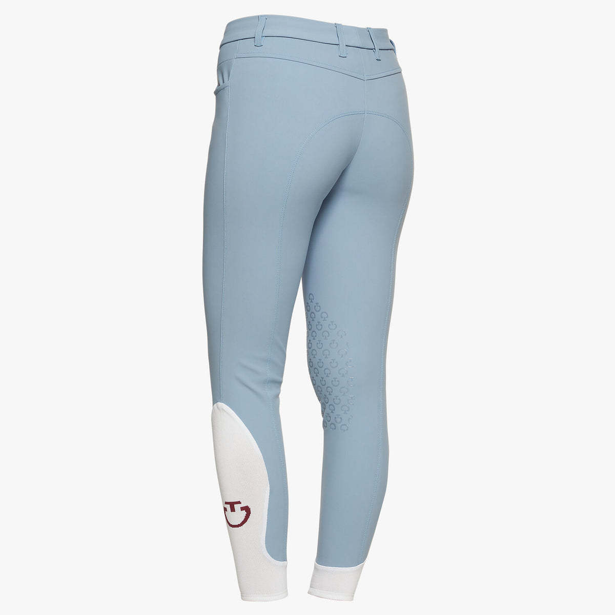 Cavalleria Toscana Damen Reithose Knie Grip Hellblau Detail