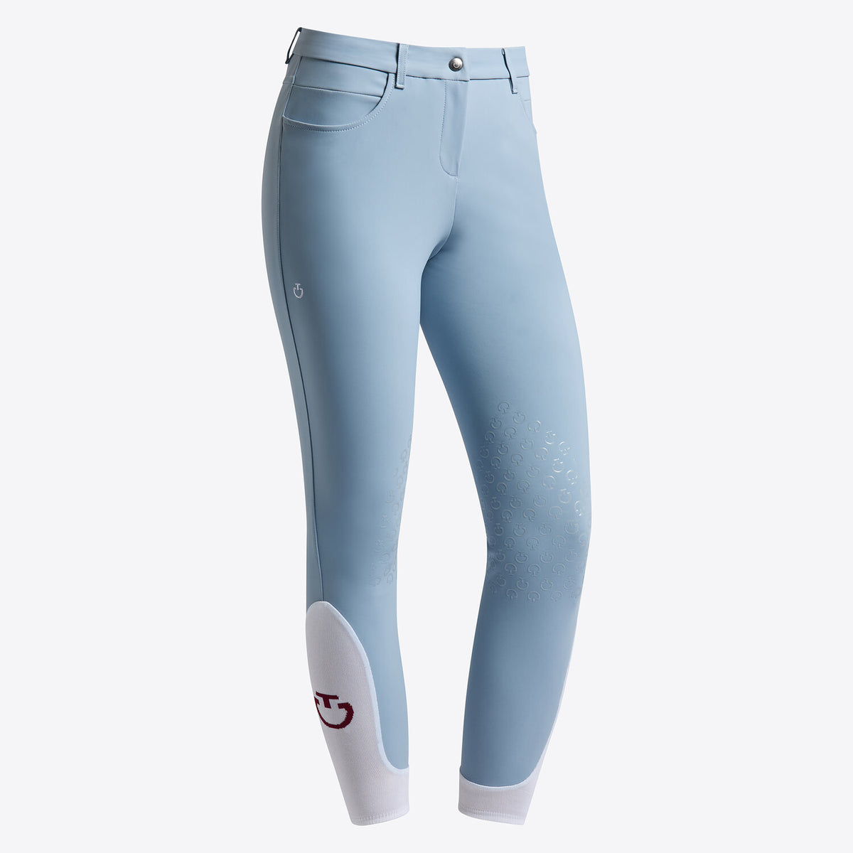 Cavalleria Toscana Damen Reithose Knie Grip Blue Fog