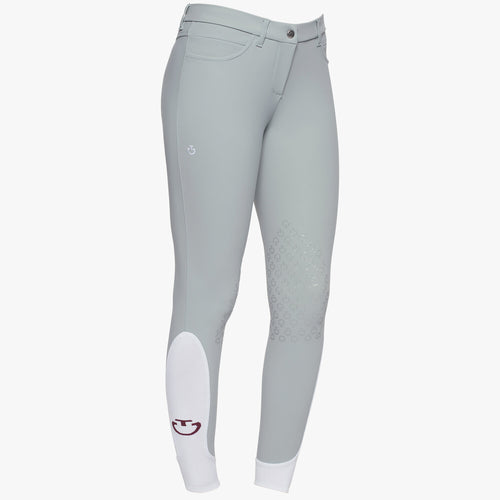 Cavalleria Toscana Damen Reithose Knie Grip Hellgrau