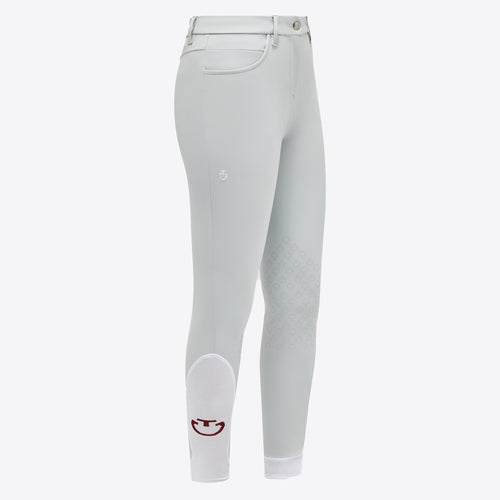 Cavalleria Toscana Damen Reithose Knie Grip Perlgrau