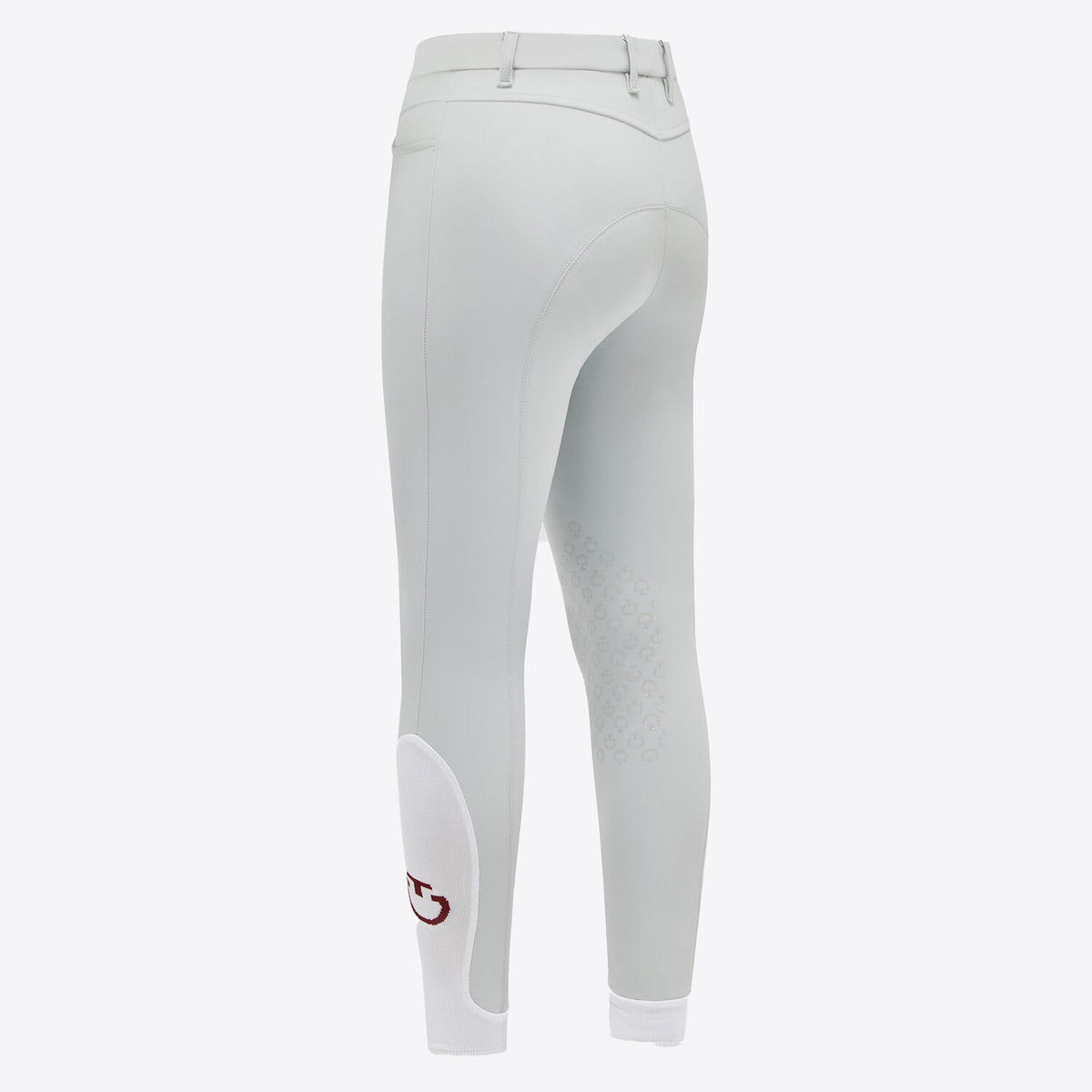 Cavalleria Toscana Damen Reithose Knie Grip Perlgrau Rückansicht
