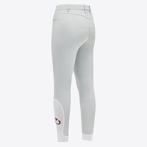 Cavalleria Toscana Damen Reithose Knie Grip Perlgrau Rückansicht