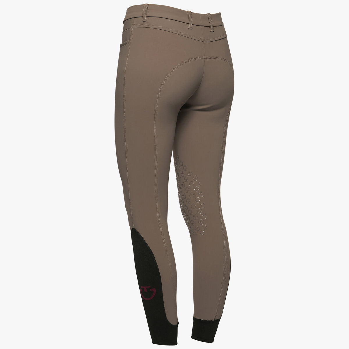 Cavalleria Toscana Damen Reithose Knie Grip Tortora Detail