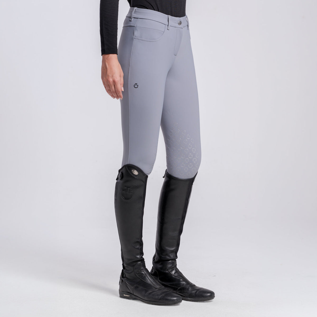 Cavalleria Toscana Damen Reithose Knie Grip Windward Blue