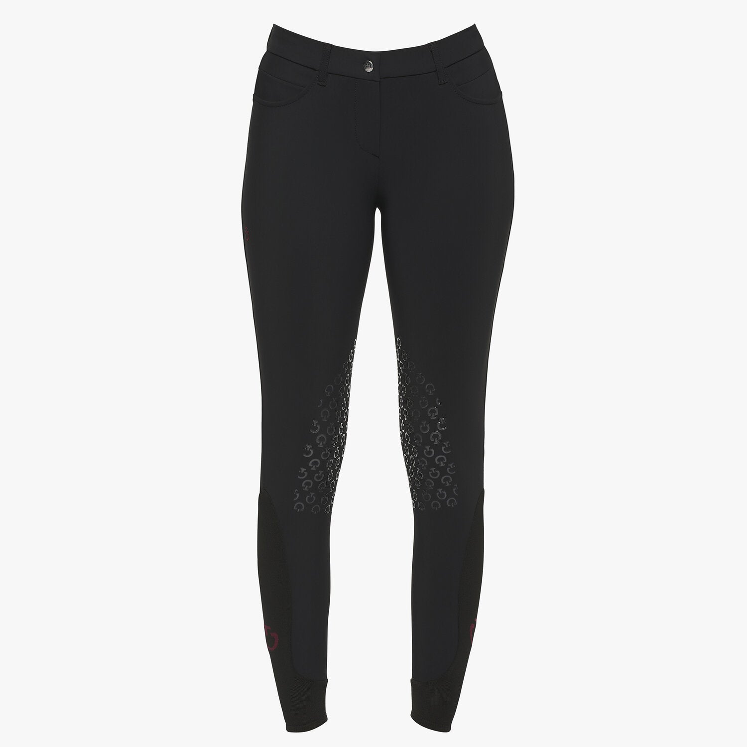 Cavalleria Toscana Damen Reithose Knie Grip – Schwarz