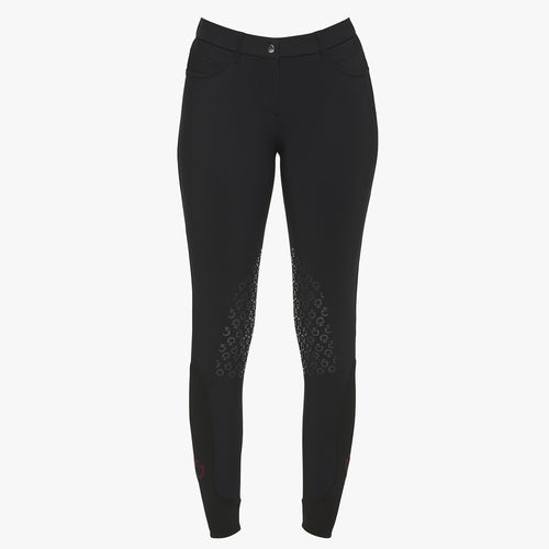 Cavalleria Toscana Damen Reithose Knie Grip – Schwarz