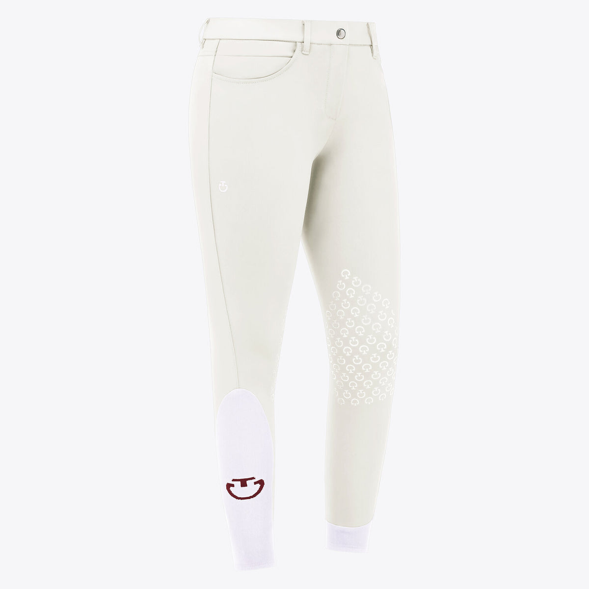 Cavalleria Toscana Damen Reithose Knie Grip Off-White