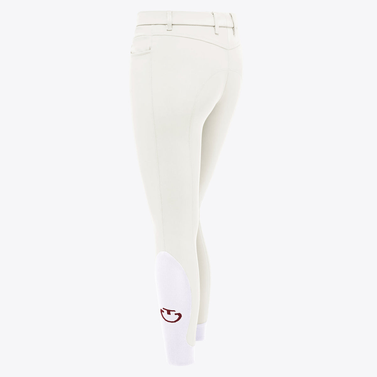 Cavalleria Toscana Damen Reithose Knie Grip Off-White Rückansicht