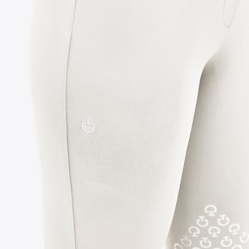 Cavalleria Toscana Damen Reithose Knie Grip Off-White Detail