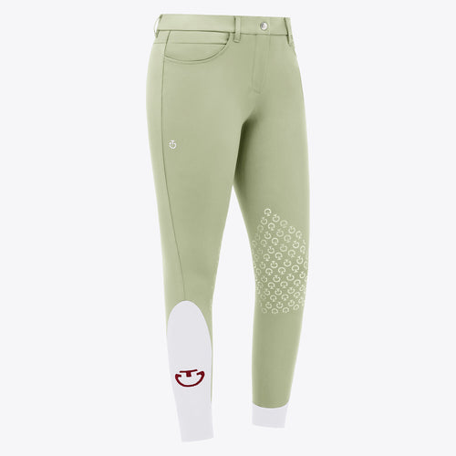 Cavalleria Toscana Damen Reithose Knie Grip Pistachio