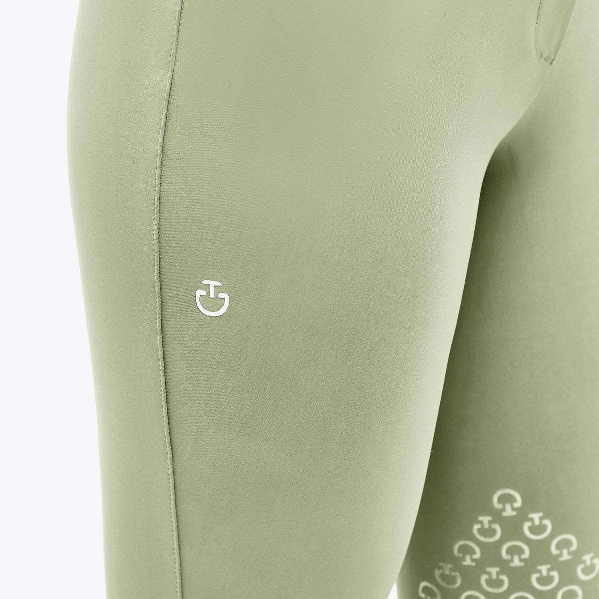 Cavalleria Toscana Damen Reithose Knie Grip Pistachio Detail