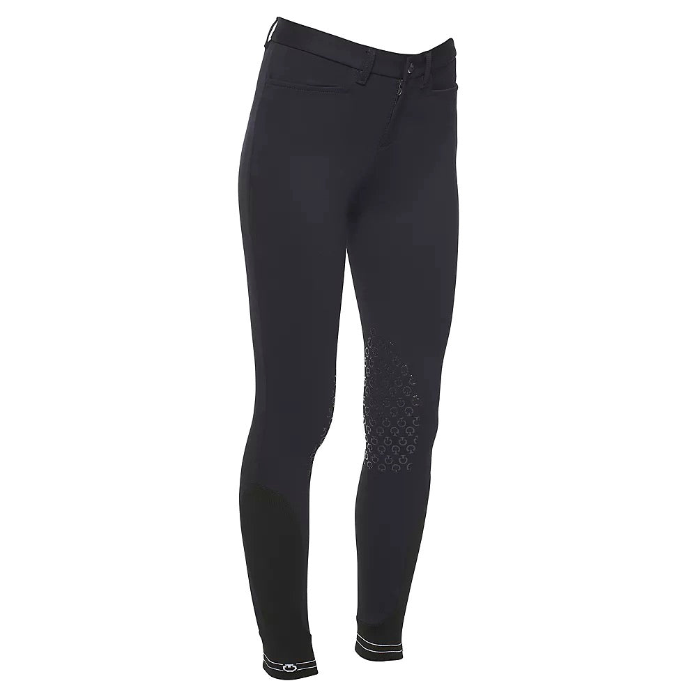 Kinderreithose Perforated Logo Tape Grip Breeches in navyblue