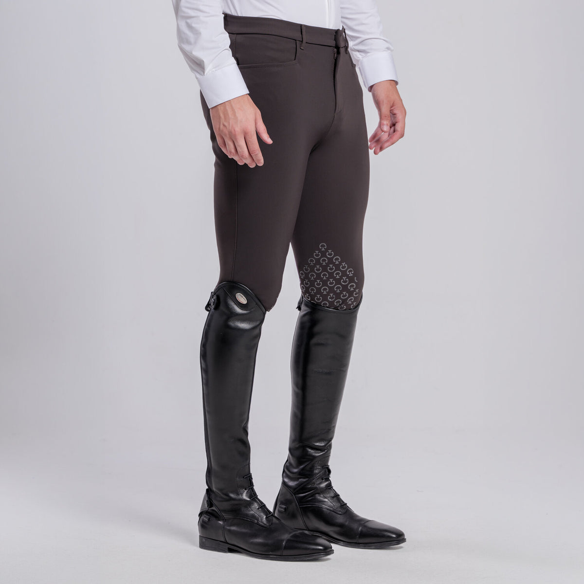 Cavalleria Toscana Herren Reithose Knie Grip Espresso