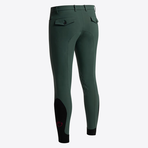 Cavalleria Toscana Herren Reithose Knie Grip Jungle Green Rückansicht