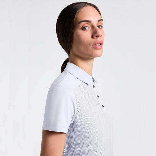 Cavalleria Toscana Damen Trainingspolo Kurzarm – Weiß