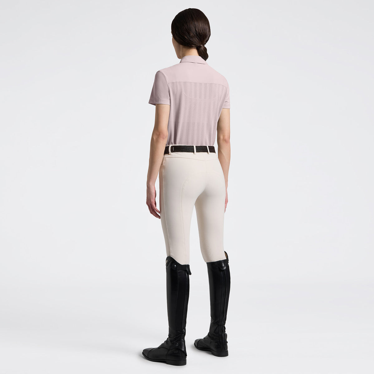 Cavalleria Toscana Damen Trainingspolo – Violet Ice, Rückansicht