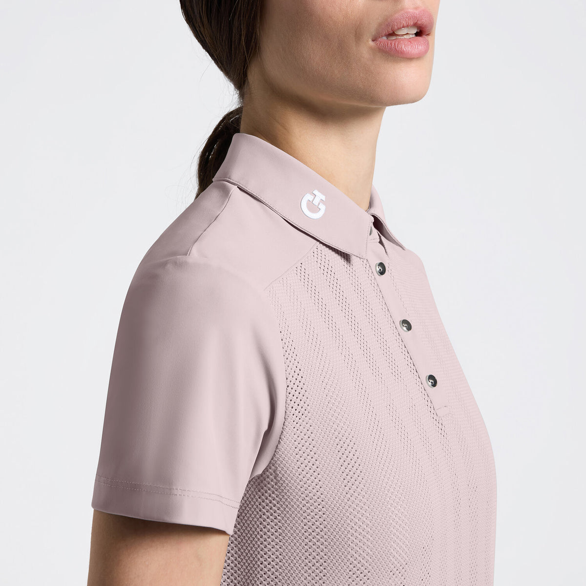 Cavalleria Toscana Damen Trainingspolo – Violet Ice, Detail