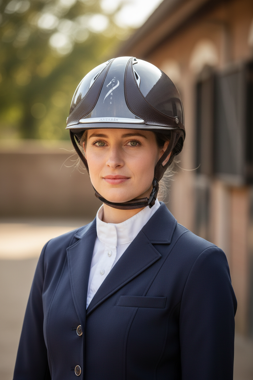 Antarès Premium Reithelm Bison – Größe S (53-56 cm) – Atmungsaktiv