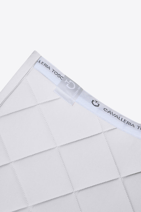 Cavalleria Toscana Springschabracke Diamantsteppung Weiß Detail