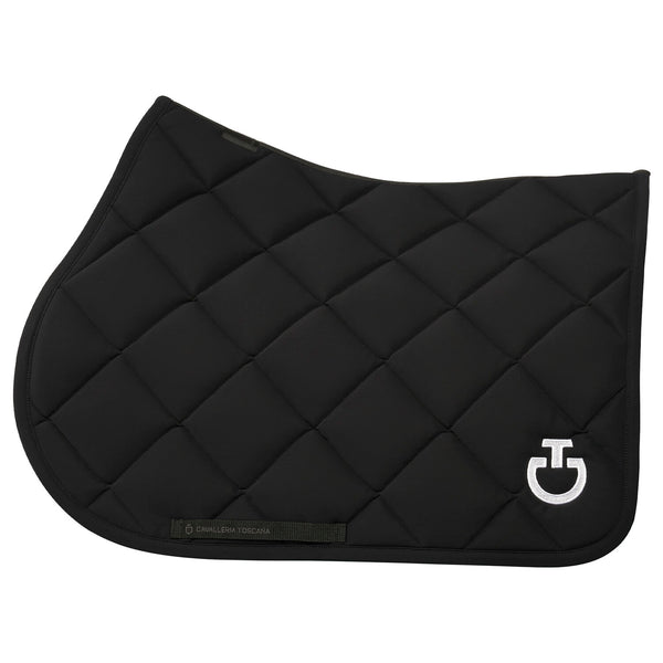 Cavalleria Toscana Springschabracke Diamantsteppung Schwarz