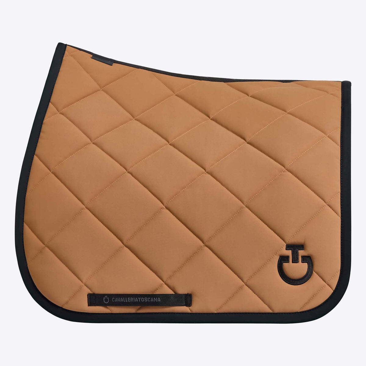 Cavalleria Toscana Dressurschabracke Diamantsteppung Camel Schwarz