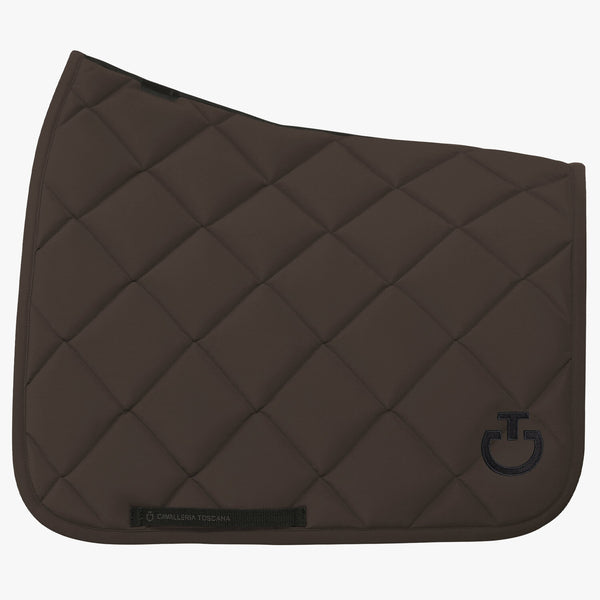 Cavalleria Toscana Dressurschabracke Diamantsteppung Espresso