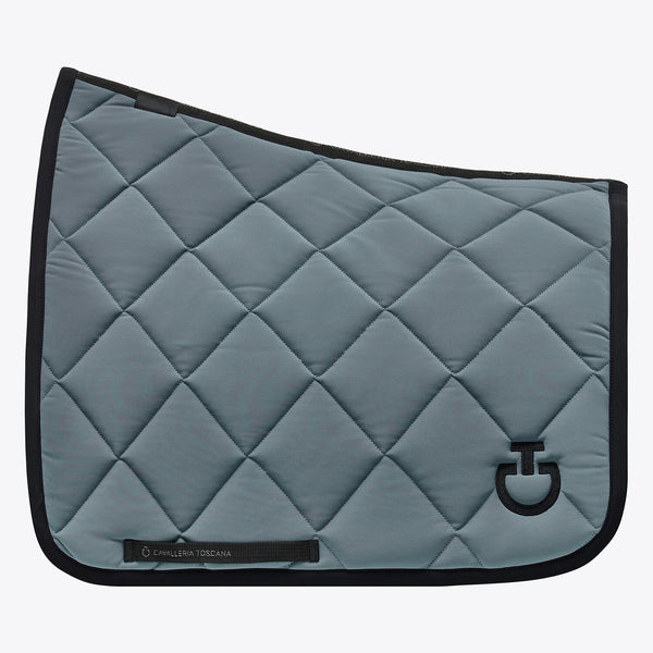 Cavalleria Toscana Dressurschabracke Diamantsteppung Petrol Schwarz