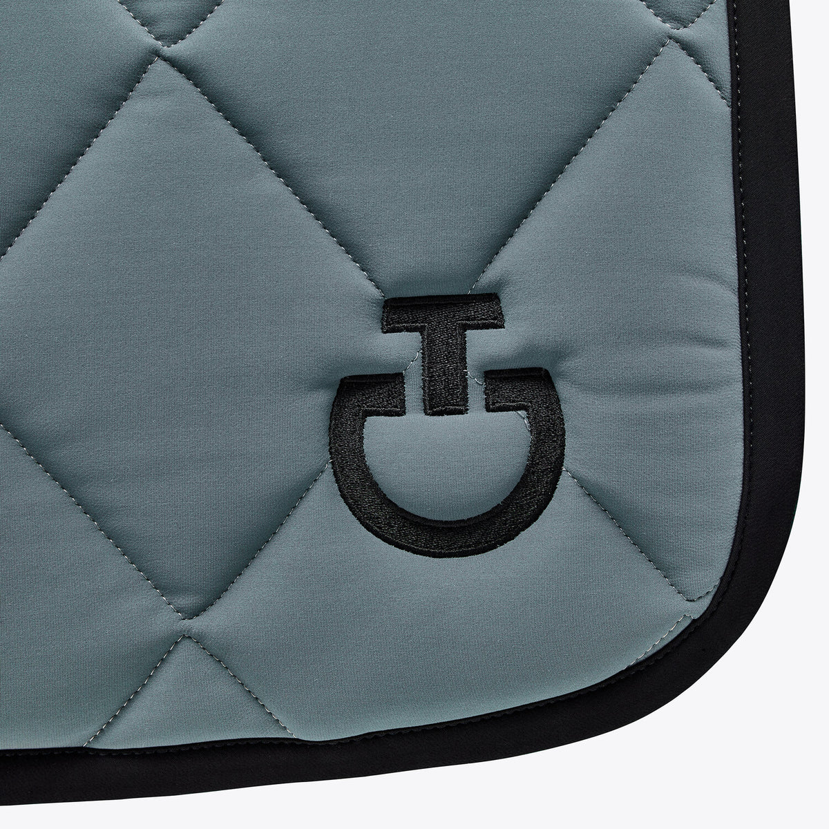 Cavalleria Toscana Dressurschabracke Petrol Schwarz Detail