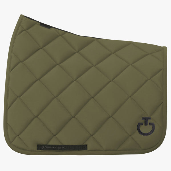 Cavalleria Toscana Dressurschabracke Diamantsteppung Winter Moss