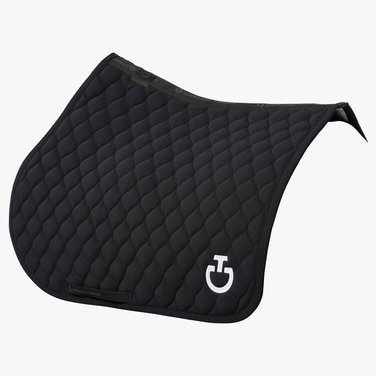 Cavalleria Toscana Springschabracke Kreissteppung Schwarz Detail