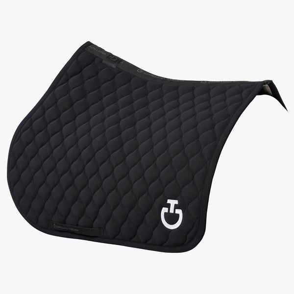 Cavalleria Toscana Springschabracke Kreissteppung Schwarz Detail