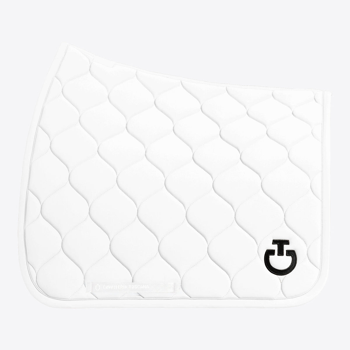 Cavalleria Toscana Dressurschabracke Kreissteppung Weiß
