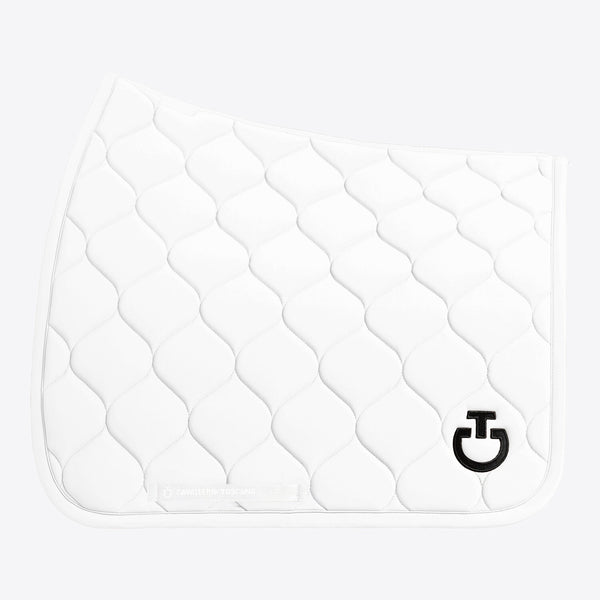 Cavalleria Toscana Dressurschabracke Kreissteppung Weiß