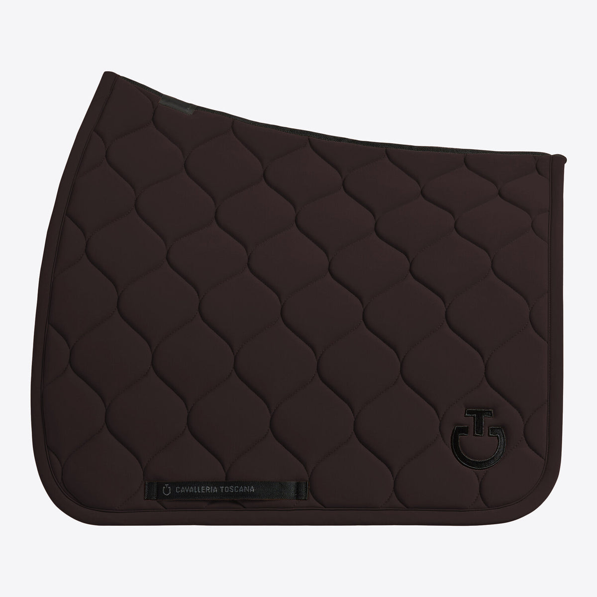 Cavalleria Toscana Dressurschabracke Kreissteppung Espresso