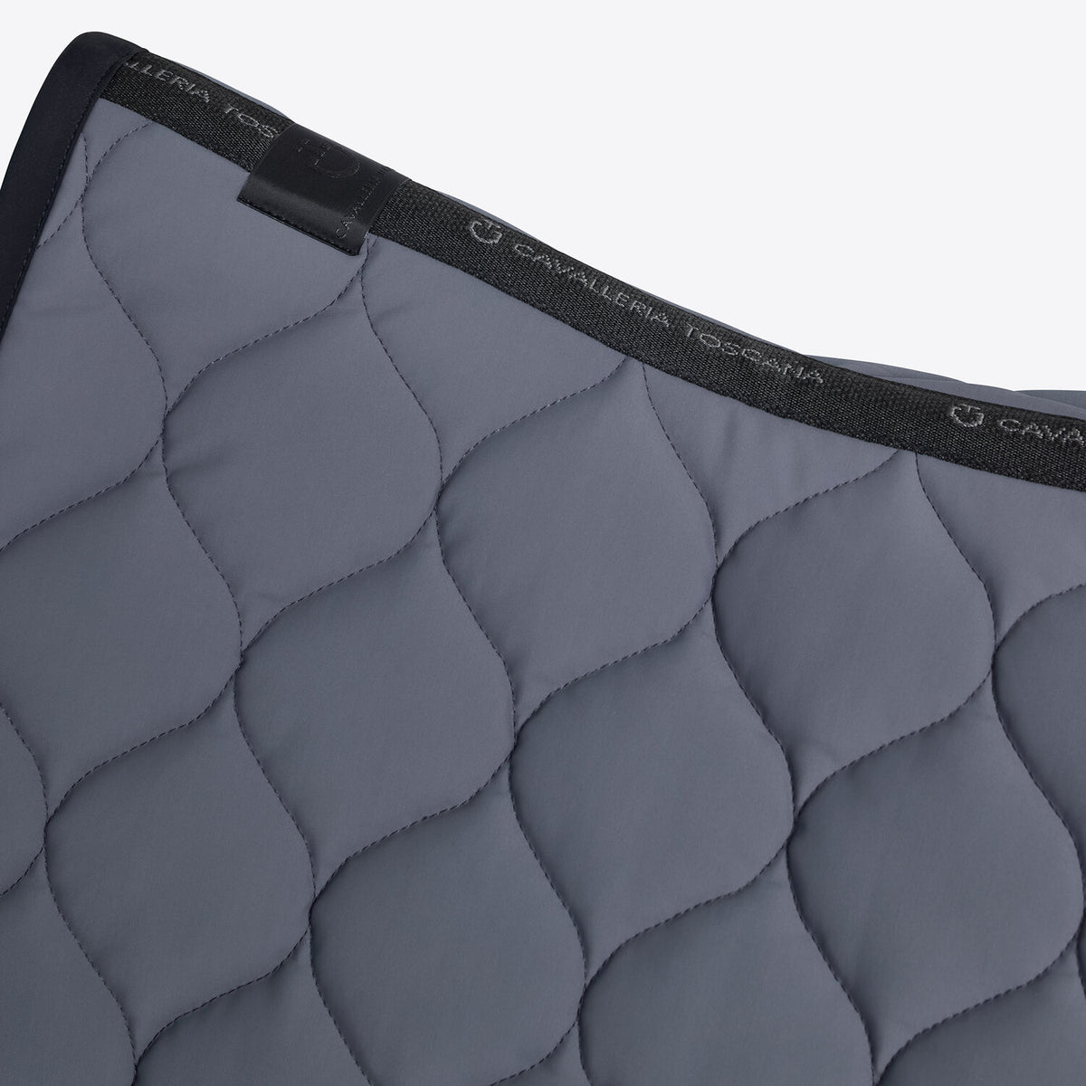 Cavalleria Toscana Dressurschabracke Anthrazit Schwarz Detail