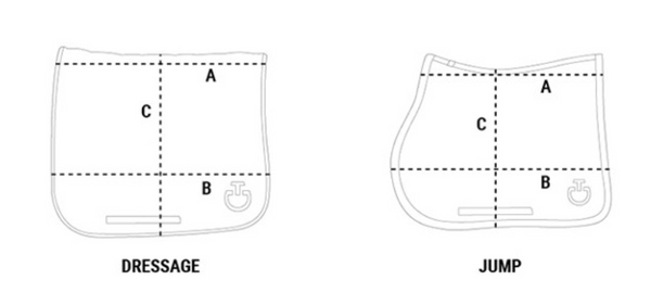 CIRCULAR-QUILTED DRESSAGE SADDLE PAD 